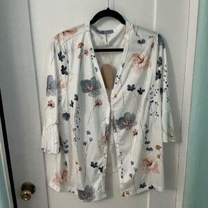 Women’s Lightweight Kimono Cardigan with Bell Sleeves, Size 1X, NWT